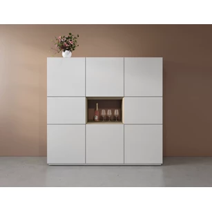 Barkast Cobra Select opstelling 863-open matte lak wit Coesel