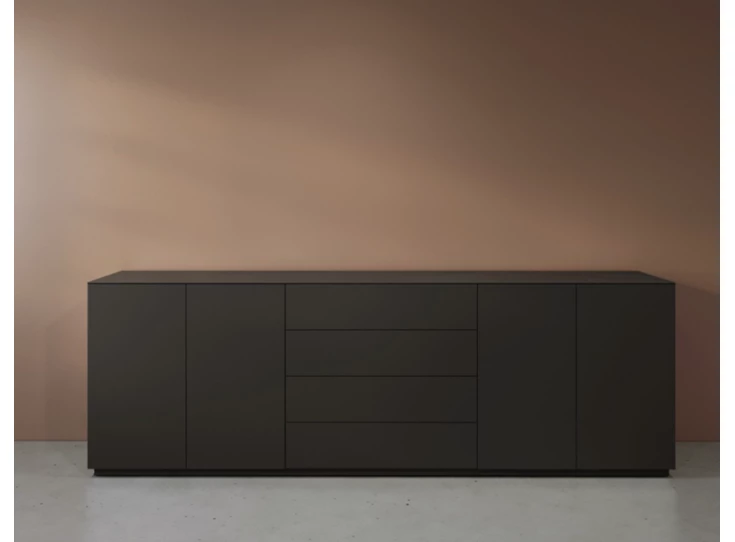 Front Dressoir Cobra Select opstelling 809 matte lak zwart Coesel