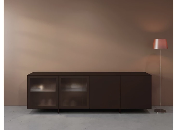 Dressoir Cobra Select opstelling 680-GL2 matte lak brons Coesel