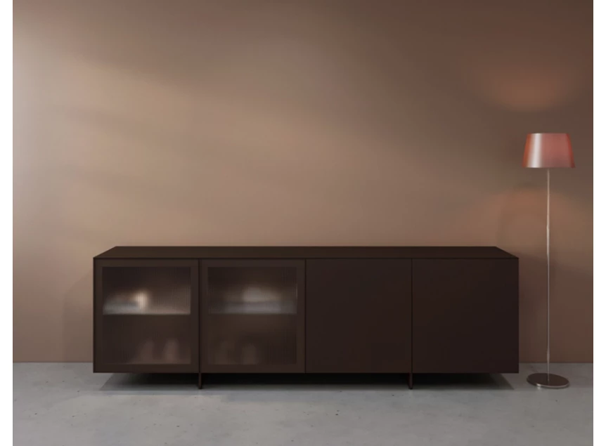 Dressoir Cobra Select opstelling 680-GL2 matte lak brons Coesel