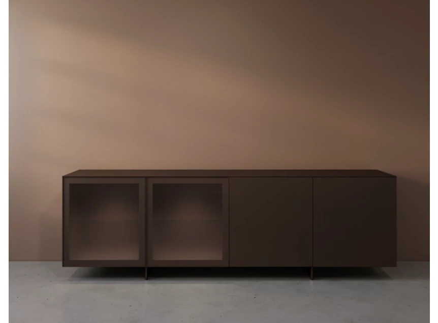 Front Dressoir Cobra Select opstelling 680-GL2 matte lak brons Coesel