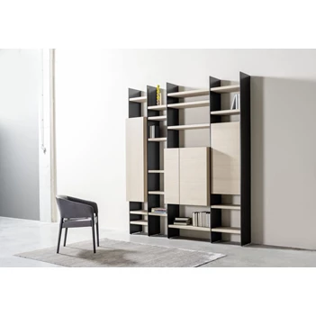 Wandrek Scala opstelling 167 matte lak met hout Sudbrock