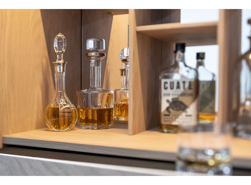 Barkast Wandrek Scala opstelling 167 matte lak met hout Sudbrock