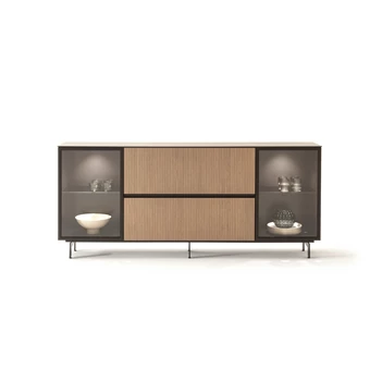 Dressoir Cubo opstelling 220 ribfronten hout Sudbrock