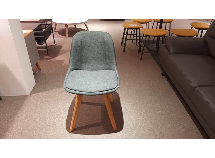 Toonzaalmodel stoelen Grace x2 tenzo antraciet voorkant