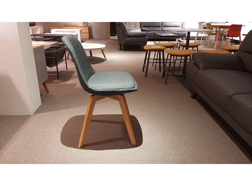 Toonzaalmodel stoelen Grace x2 tenzo antraciet zijkant