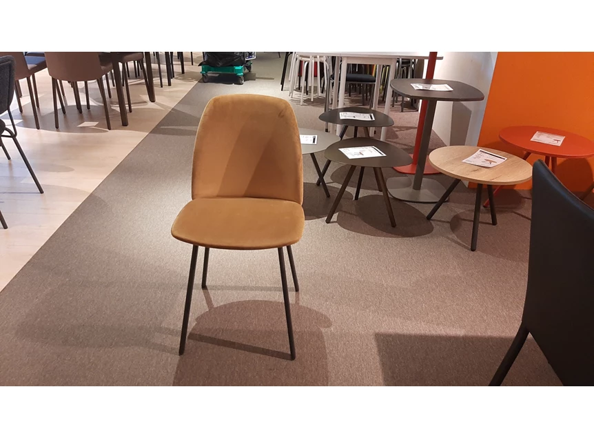 Toonzaalmodel stoelen Olivia x4 (Cognac)