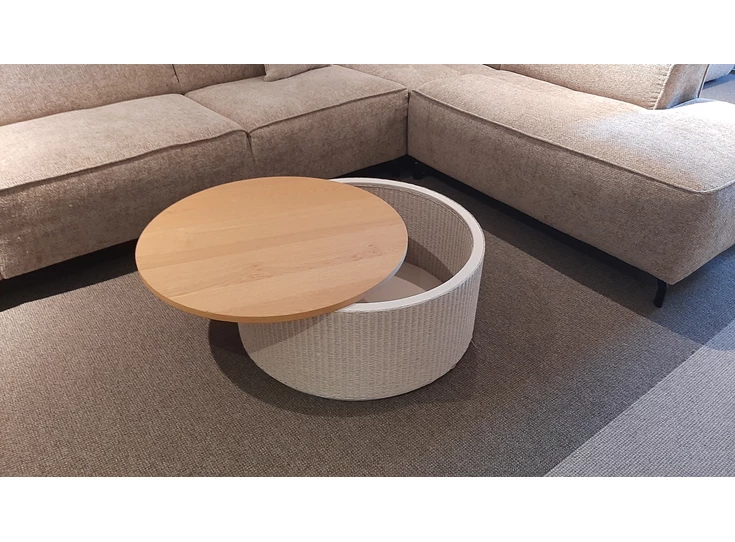 Toonzaalmodel salontafel Rondo Open opbergruimte