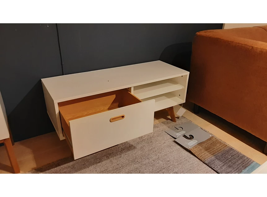 Toonzaalmodel tv-meubel Bess open schap en lade