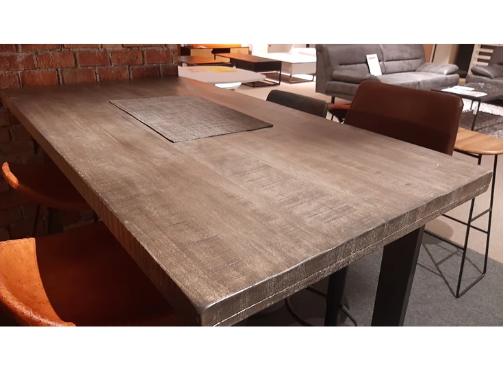 l Zijlstra Bartafel Mango U-poot Close-up tafelblad