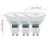 LM-GU10-SCOB 4,5W 2700K 3STK- afmetingen