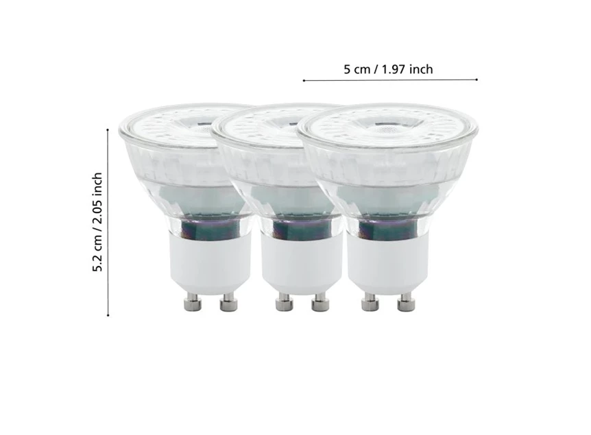 LM-GU10-SCOB 4,5W 2700K 3STK- afmetingen