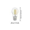 LM-E27-LED G45 7W 2700K KLAR 1 STK- afmetingen