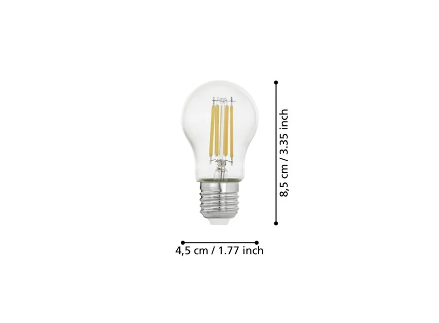 LM-E27-LED G45 7W 2700K KLAR 1 STK- afmetingen