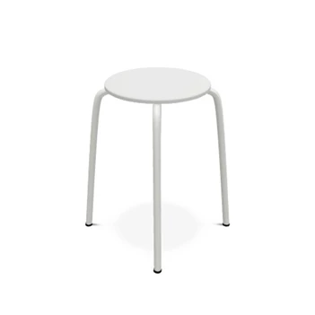 Tabouret TabRond poot EP91 wit zitvlak K190 wit Perfecta
