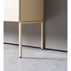 Poot Barkast met vitrine Cubo opstelling 209 combi matte lak en hout Sudbrock