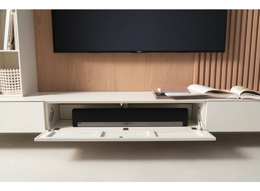 Speakerdoek Tv-kast Cubo hangend opstelling 221 matte lak en hout Sudbrock