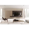 Tv-kast Cubo hangend opstelling 215 matte lak zandkleur met hout Sudbrock