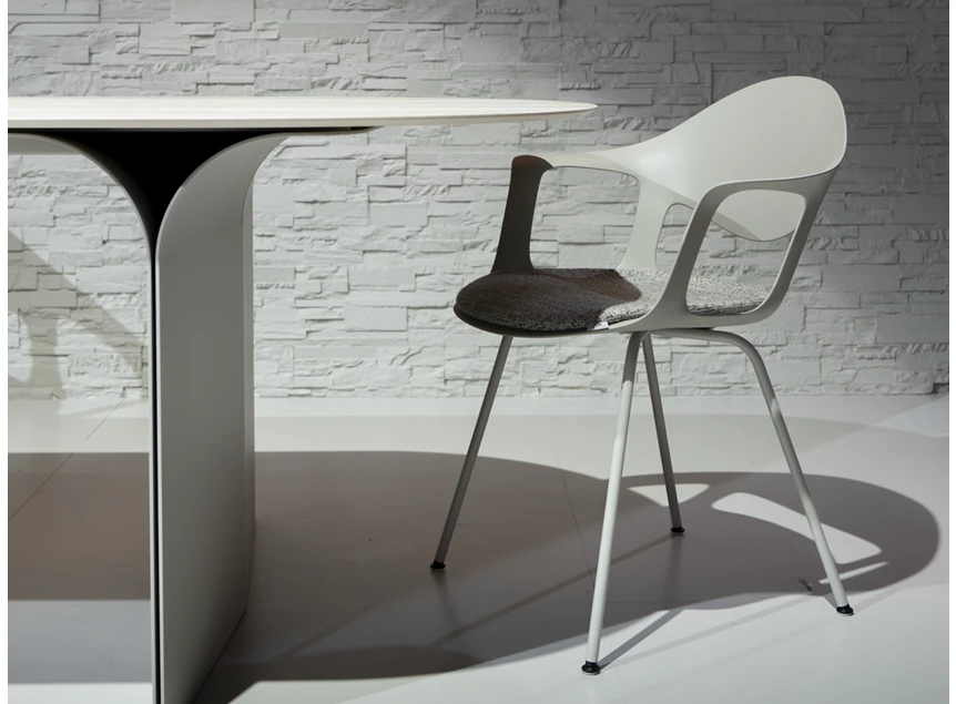 Zijkant Tafel Arcs oval keramiek Joli