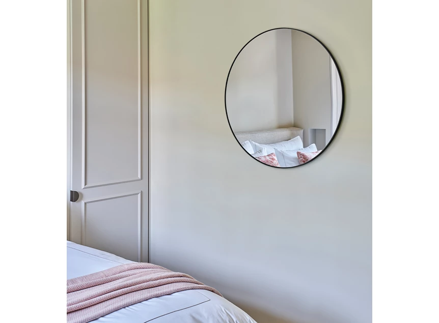 Slaapkamer Spiegel Hoop Black M 2881.251 rond Deknudt Mirrors