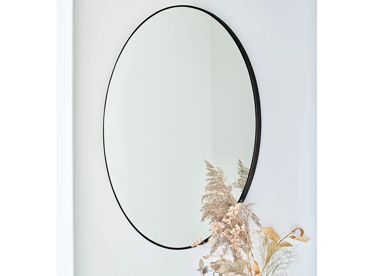 Badkamer Spiegel Hoop Black M 2881.251 rond Deknudt Mirrors