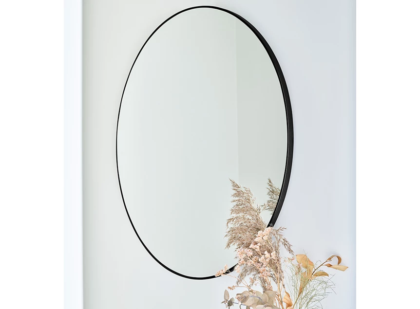 Badkamer Spiegel Hoop Black M 2881.251 rond Deknudt Mirrors