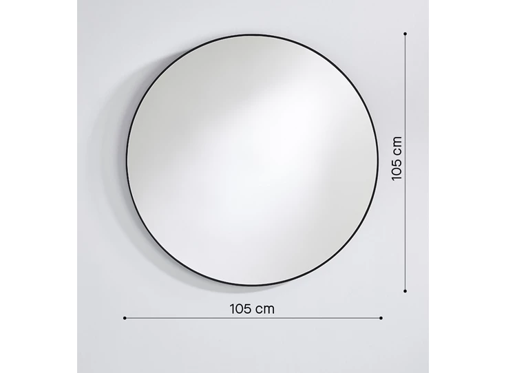 Afmetingen Spiegel Hoop Black L 2921.351 rond outdoor Deknudt Mirrors