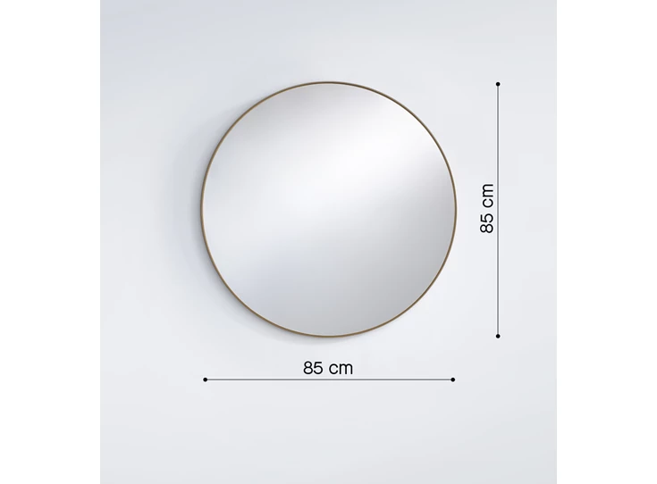 Afmetingen Spiegel Hoop Bronze M 2881.211 rond Deknudt Mirror