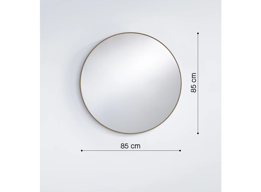 Afmetingen Spiegel Hoop Bronze M 2881.211 rond Deknudt Mirror