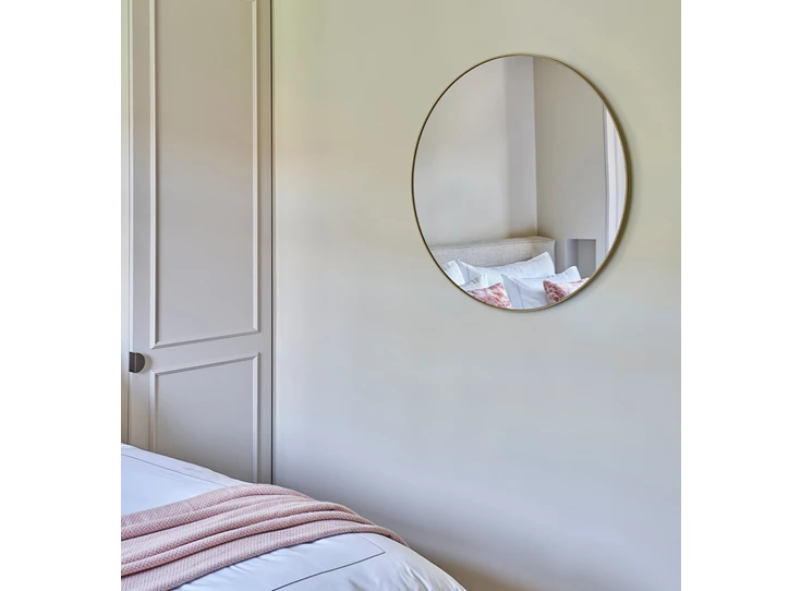 Slaapkamer Spiegel Hoop Bronze M 2881.211 rond Deknudt Mirror