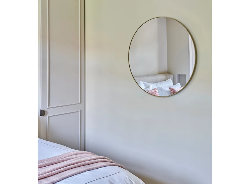 Slaapkamer Spiegel Hoop Bronze M 2881.211 rond Deknudt Mirror