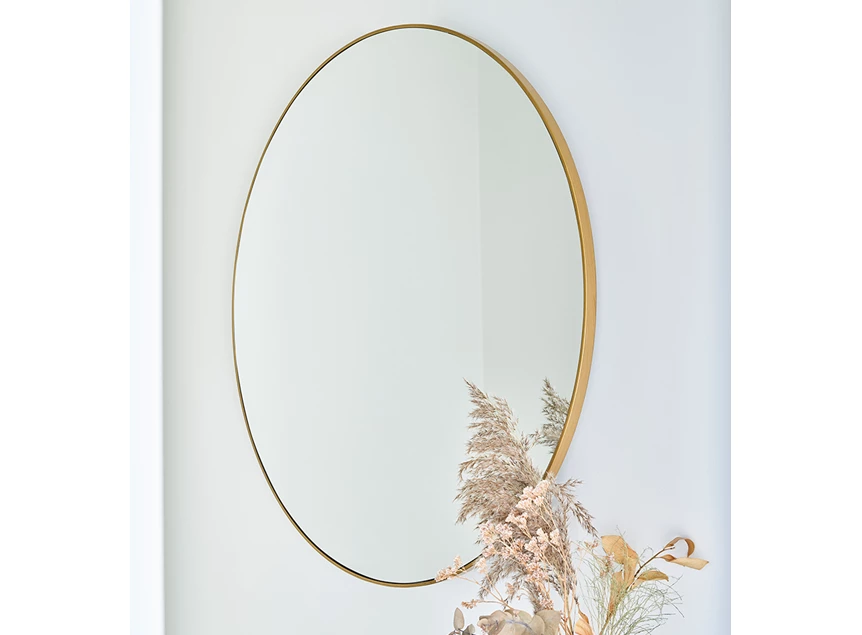 Badkamer Spiegel Hoop Bronze M 2881.211 rond Deknudt Mirror