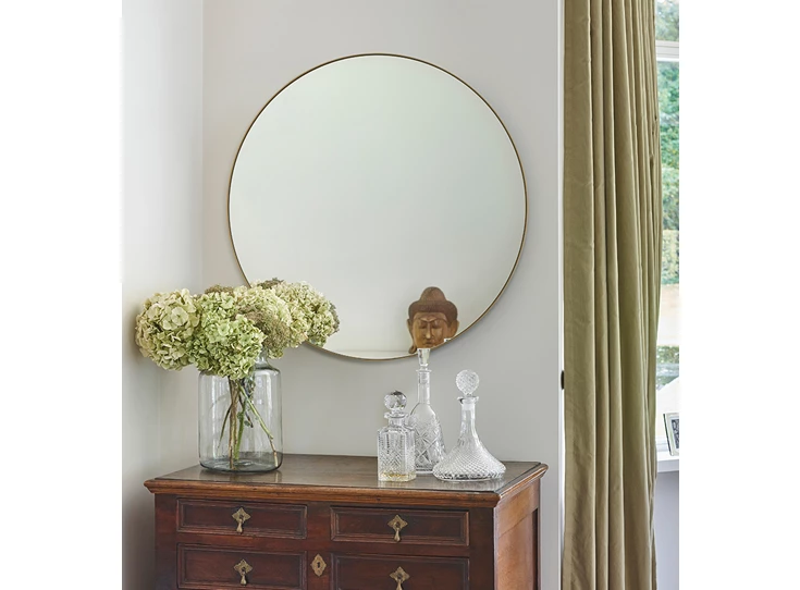 Sfeerfoto Spiegel Hoop Bronze M 2881.211 rond Deknudt Mirror