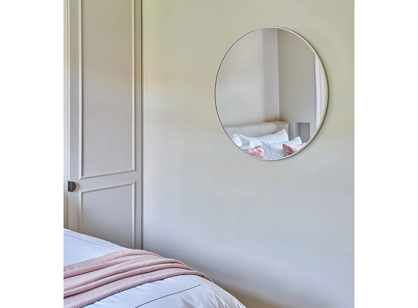 Badkamer Spiegel Hoop White M 2881.271 rond Deknudt Mirrors