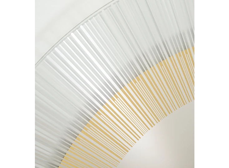 Detail Spiegel Yoko Bronze 2823.231 rond brons goud Deknudt Mirrors