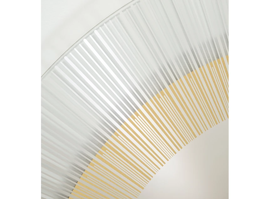 Detail Spiegel Yoko Bronze 2823.231 rond brons goud Deknudt Mirrors