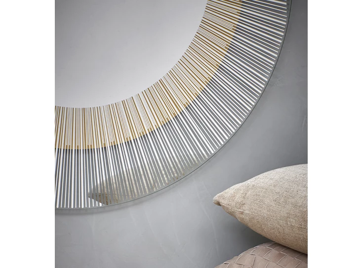 Inzoom Spiegel Yoko Bronze 2823.231 rond brons goud Deknudt Mirrors