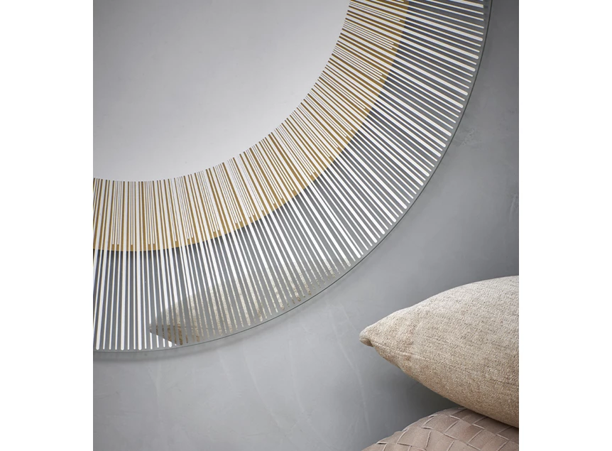 Inzoom Spiegel Yoko Bronze 2823.231 rond brons goud Deknudt Mirrors