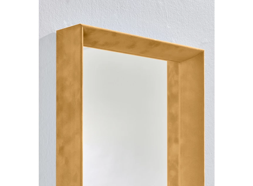 Bovenkant Spiegel Velvet Ochre Rect 2924.311 fluweel Deknudt Mirrors