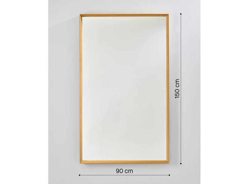 Afmetingen Spiegel Velvet Ochre Rect 2924.311 fluweel Deknudt Mirrors