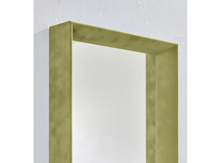 Bovenkant Spiegel Velvet Green Rect 2924.341 rechthoekig fluweel Deknudt Mirrors