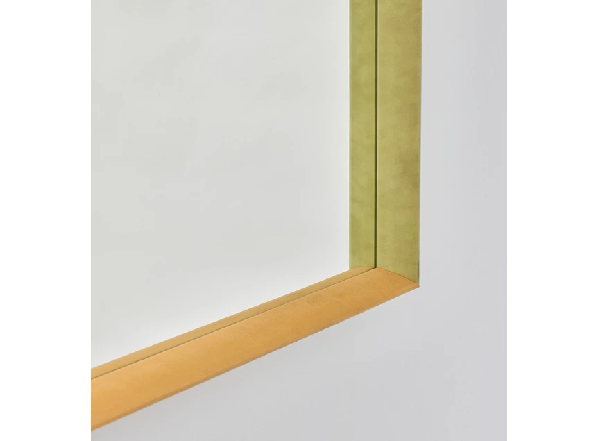 Detail combi Spiegel Velvet Green Rect 2924.341 rechthoekig fluweel Deknudt Mirrors