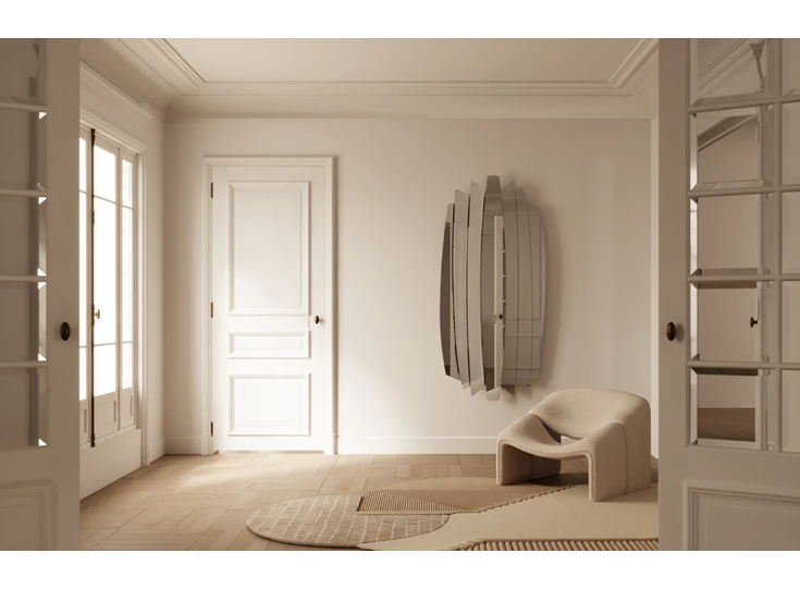 Sfeerfoto Spiegel Tutti XL 3040.301 groot hoekig Deknudt Mirrors