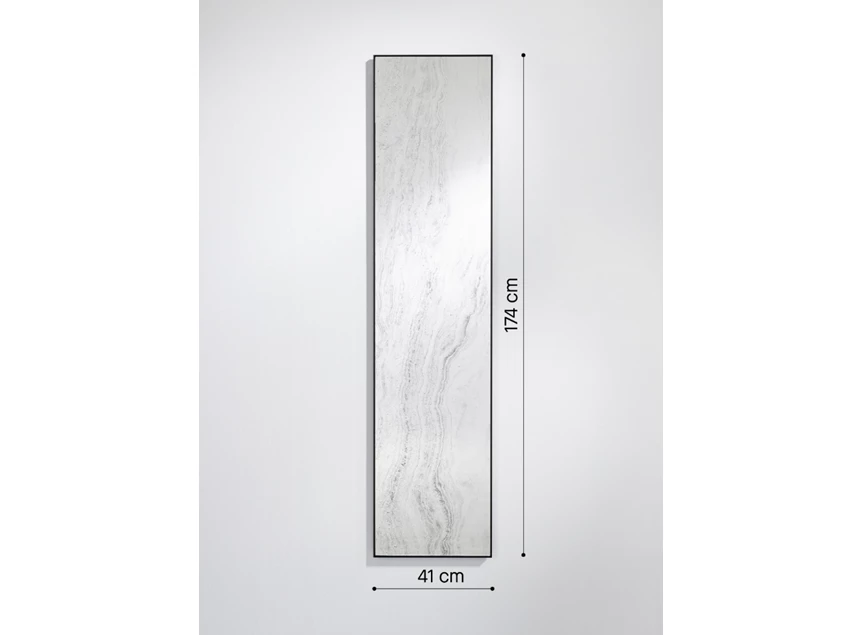 Afmetingen Spiegel Travertin 2877.291 rechthoekig Deknudt Mirrors