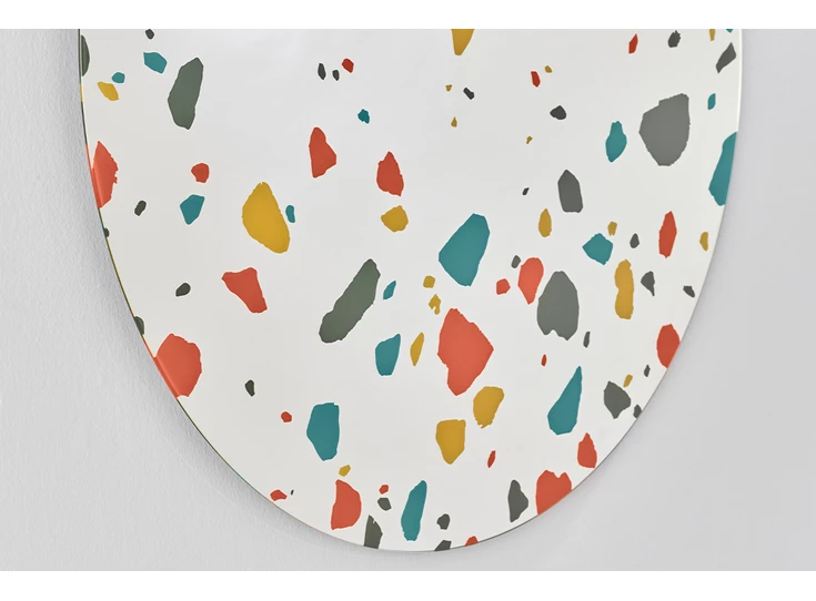 Detail Spiegel Terrazzo Round 2925.381 rond kleur Deknudt Mirrors