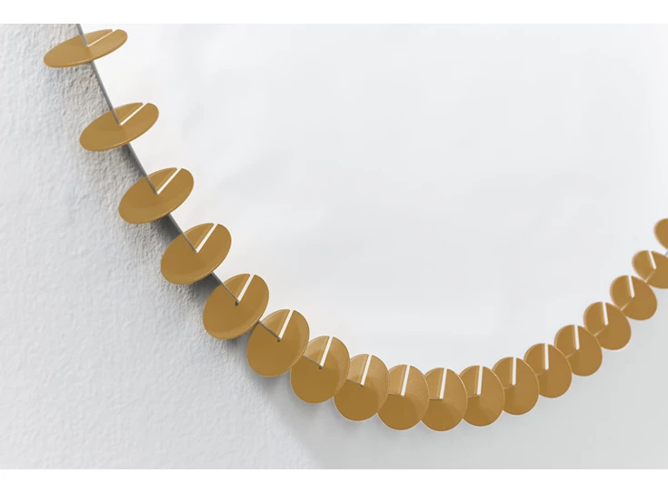 Detail Spiegel Ray Gold 2930.311 rond goud Deknudt Mirrors