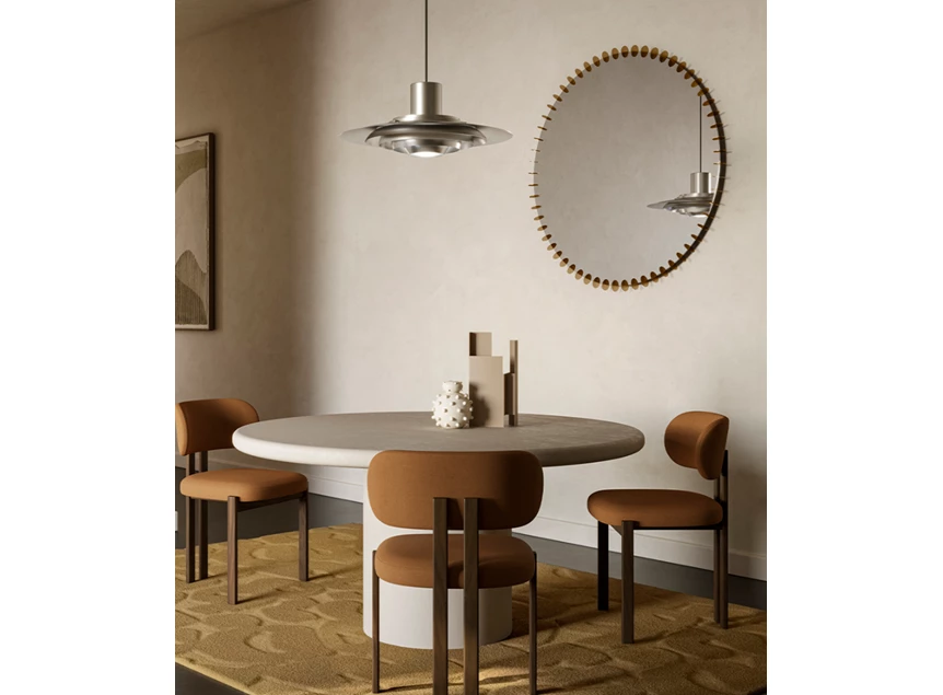 Eetkamer Spiegel Ray Gold 2930.311 rond goud Deknudt Mirrors