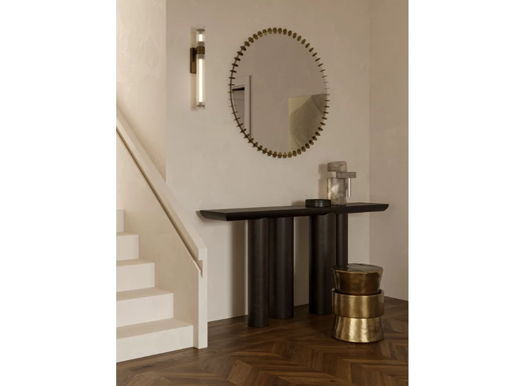 Hal Spiegel Ray Gold 2930.311 rond goud Deknudt Mirrors