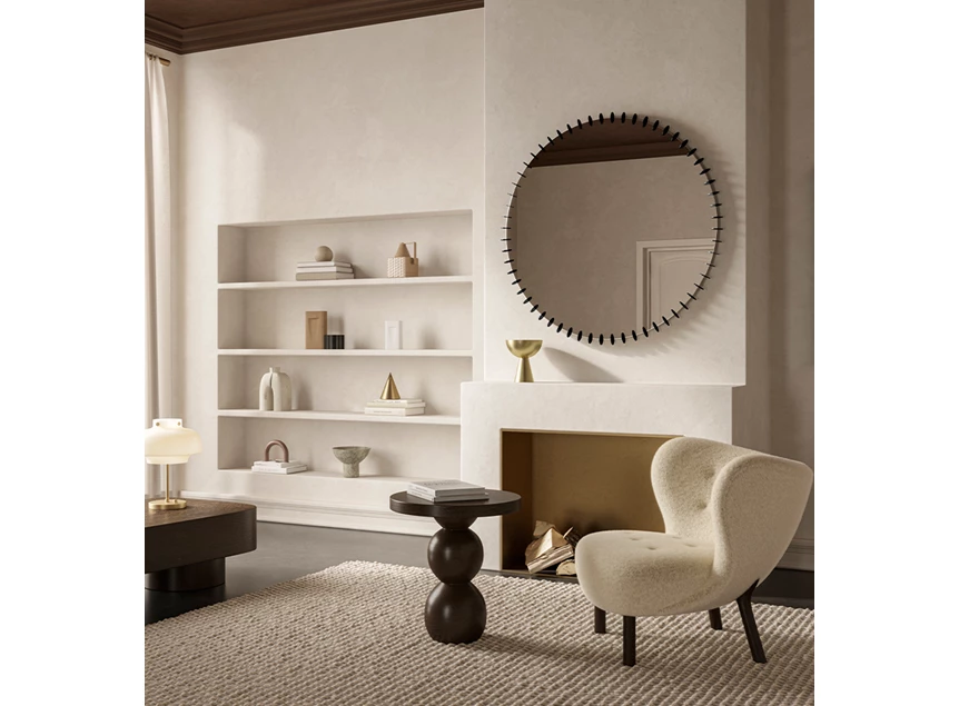 Sfeerfoto Spiegel Ray Black 2930.351 rond zwart Deknudt Mirrors