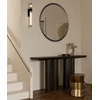 Hal Spiegel Ray Black 2930.351 rond zwart Deknudt Mirrors